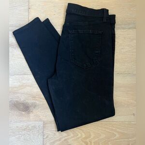 J Brand Alana High-Rise Black Crop Skinny Jeans Size 31